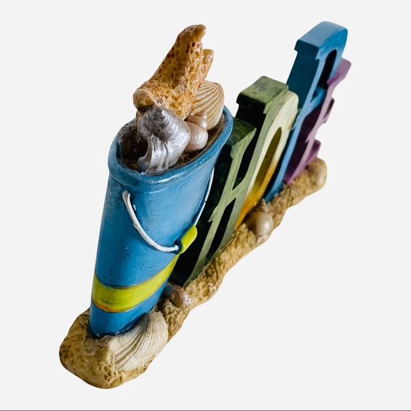 Hope Figurine Statue Beach Nautical Seaside Decor Sign 11" Long - Picture 4 of 7